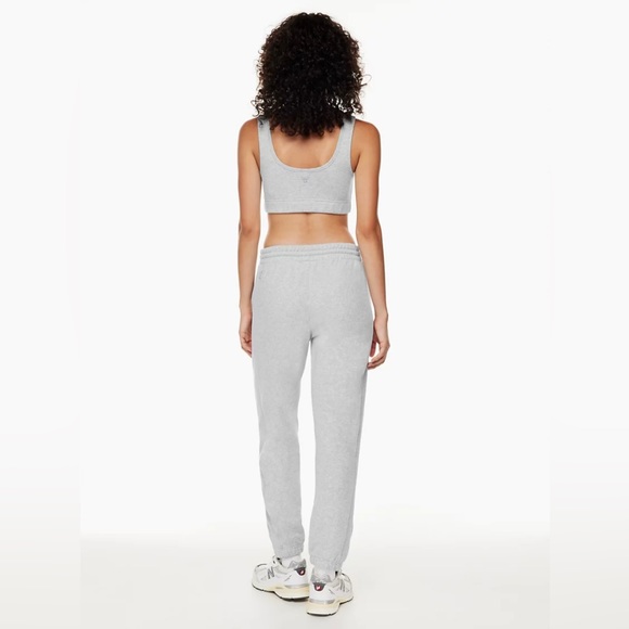 TNA Terry Fleece Boyfriend Sweatpant 2XS (Light Grey) - Picture 4 of 4